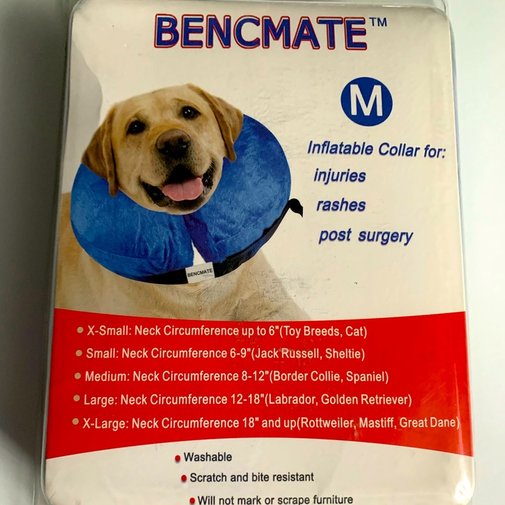 Inflatable dog collar preloved condition